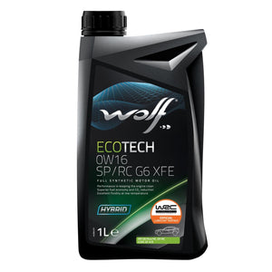 Aceite sintético Marca WOLF Ecotech  0W16 SP/RC G6 XFE. 1 L