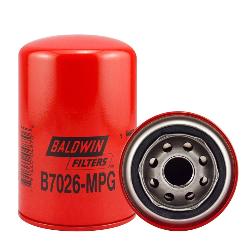 Filtro aceite hidráulico sellado B7026-MPG marca BALDWIN, para MASSEY FERGUSON 5518. Equivalencias: 51821 - 3595175M1