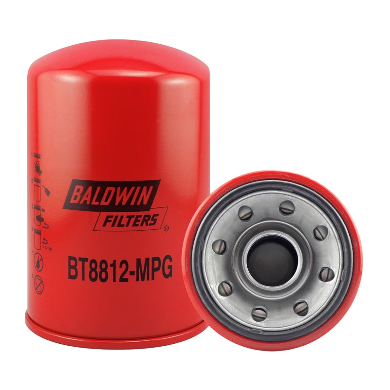 Filtro aceite hidráulico sellado BT8812-MPG marca BALDWIN , para JOHN DEERE. Equivalencias: AT144879 - 51616 - HF6812