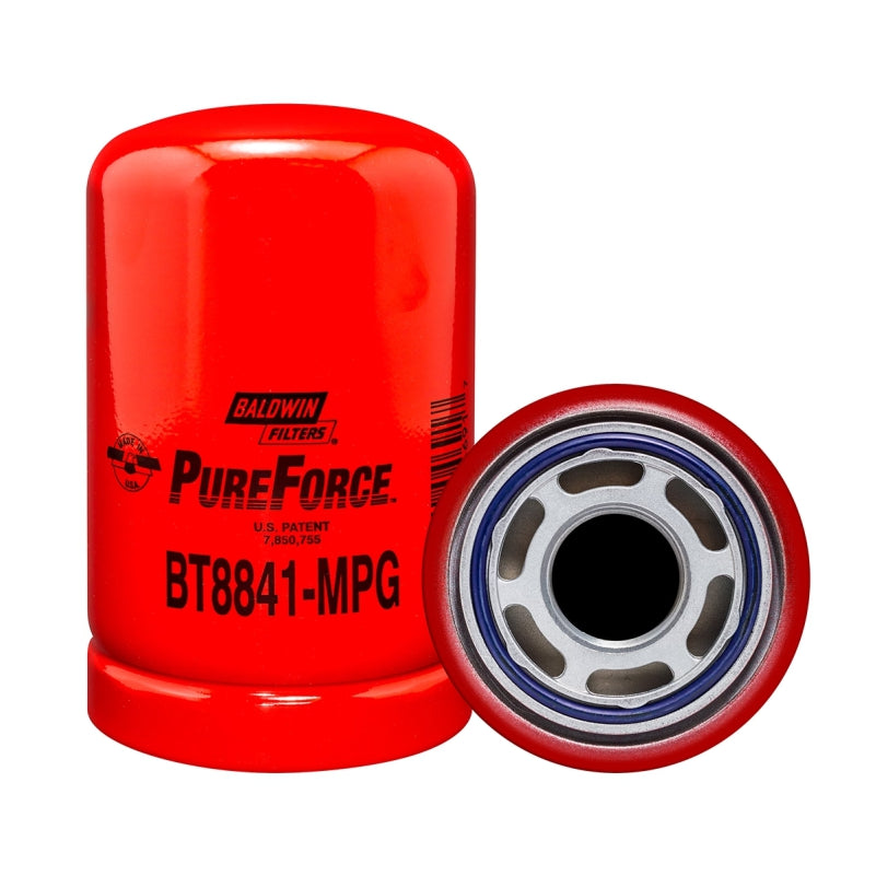 Filtro aceite hidráulico sellado BT8841-MPG marca BALDWIN , para JOHN DEERE . Equivalencias: 51456 - HF6555 - HF6554