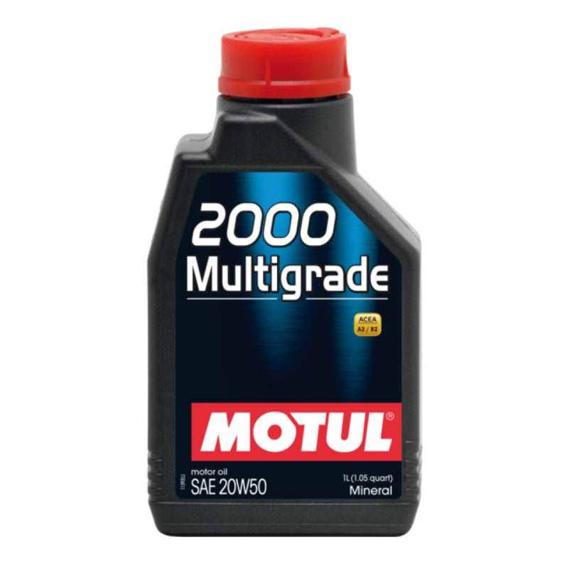 Aceite mineral Marca MOTUL 2000 Multigrade SAE 20W50. 1 L