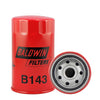 Filtro aceite automotriz B143 marca BALDWIN, para NISSAN - FIAT - VW SAVEIRO . Equivalencias: 51361 - P550227 - B295 - 15601