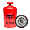 Filtro combustible sellado industrial BF1275 separador de agua marca BALDWIN, para CUMMINS. Equivalencia: P552440 - FF5312 - 33509