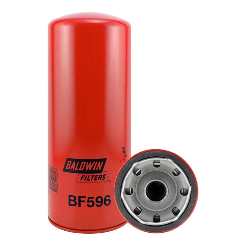 Filtro combustible sellado industrial BF596 marca BALDWIN, para CUMMINS. Equivalencias: 33116 - P550202 - FF202