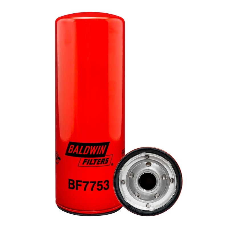 Filtro combustible sellado industrial BF7753  marca BALDWIN, para CUMMINS/CATERPILLAR. Equivalencias: 33674 - 1R0762 - 1R049