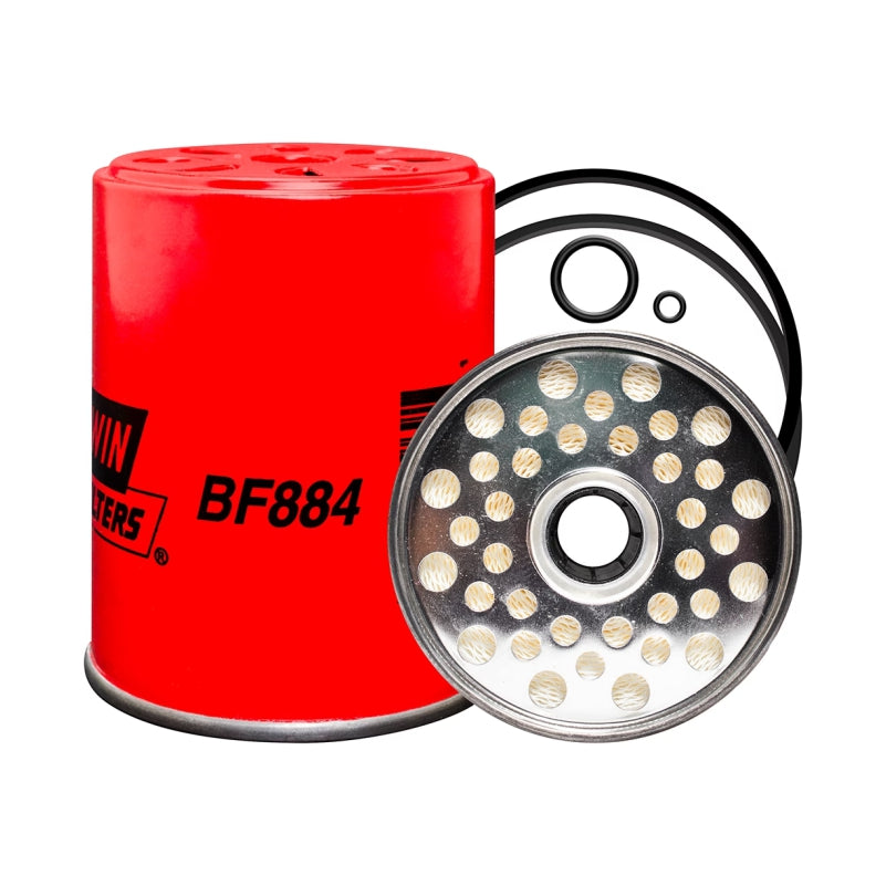 Filtro combustible elemento industrial BF884 marca BALDWIN, para FORD/MASSEY FERGUSON. Equivalencias: 33196 - P556287 - WC1191C